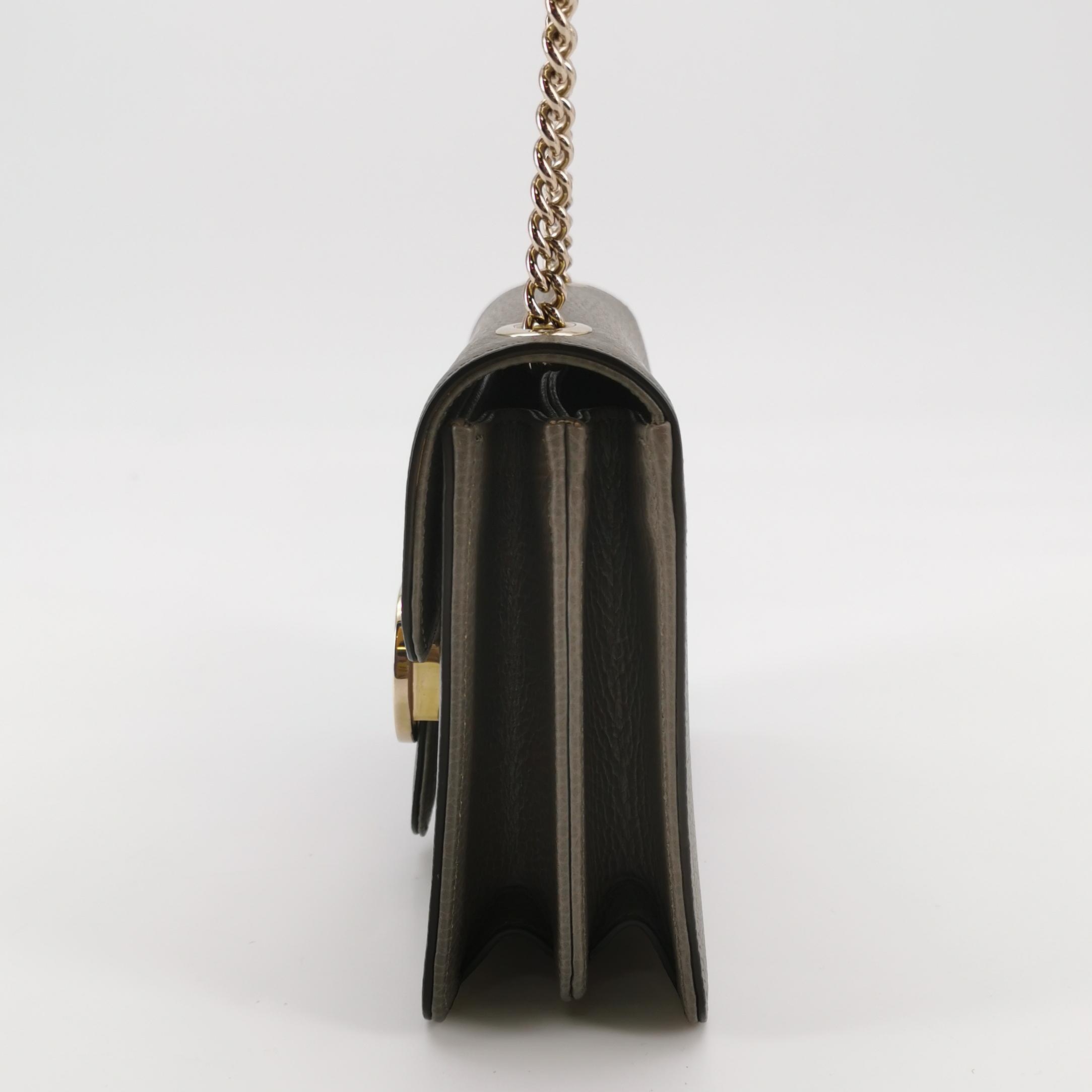 Gucci Interlocking Shoulder Bag Leather Small — photo 4 of 14