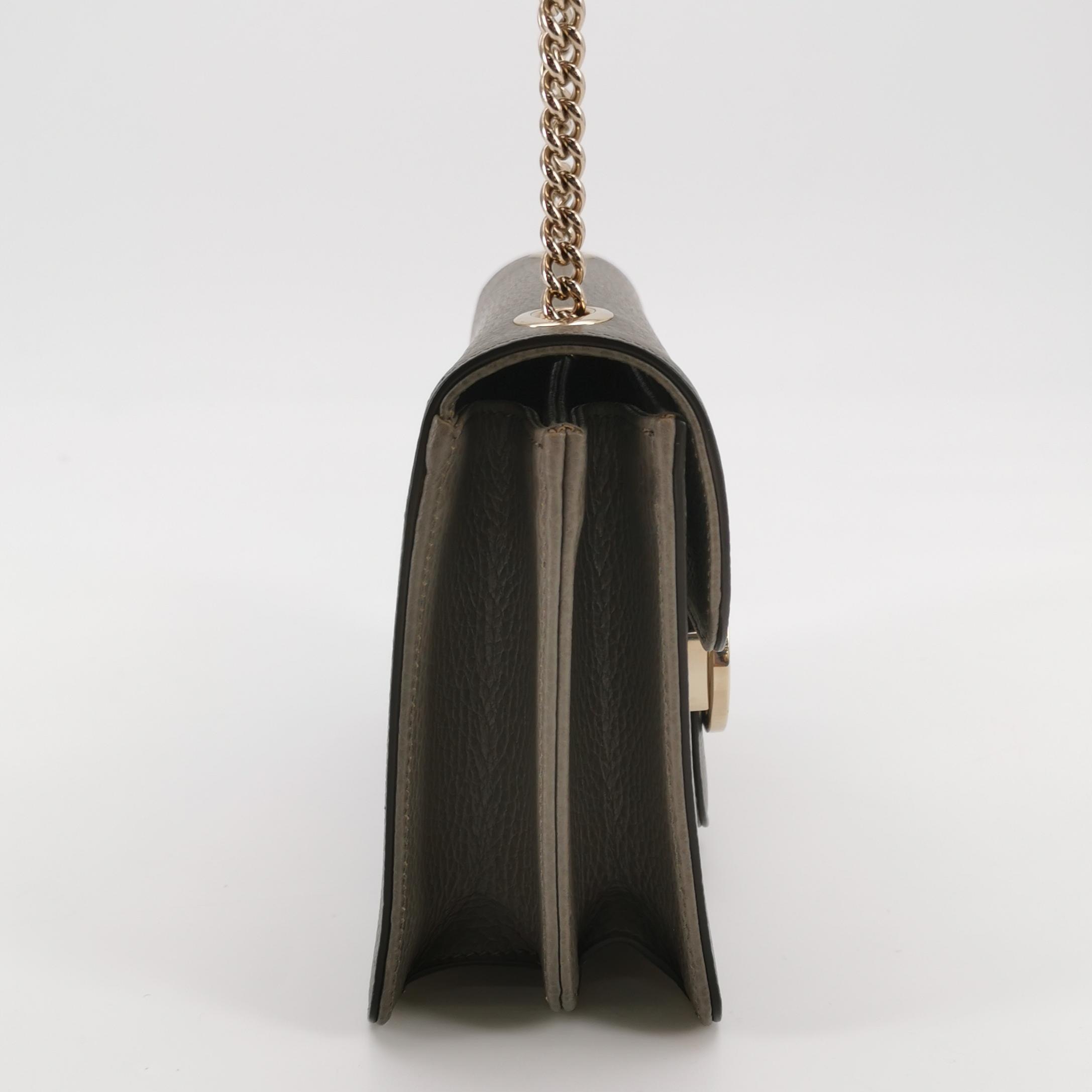 Gucci Interlocking Shoulder Bag Leather Small — photo 3 of 14