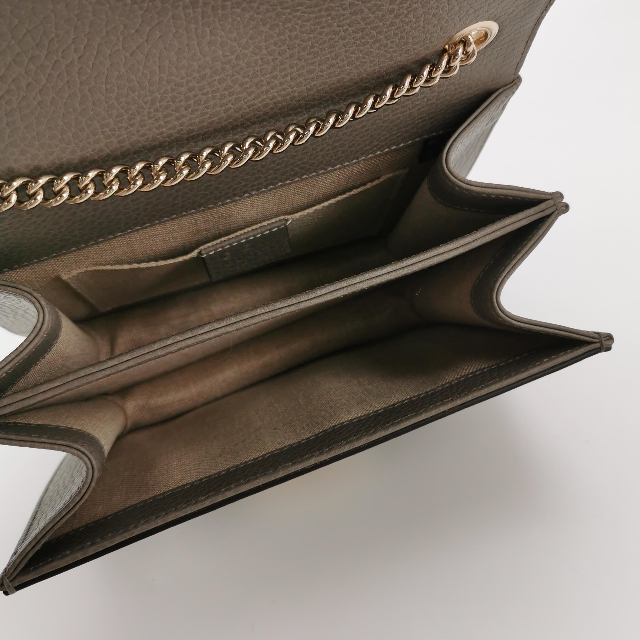 Gucci Interlocking Shoulder Bag Leather Small — photo 7 of 14