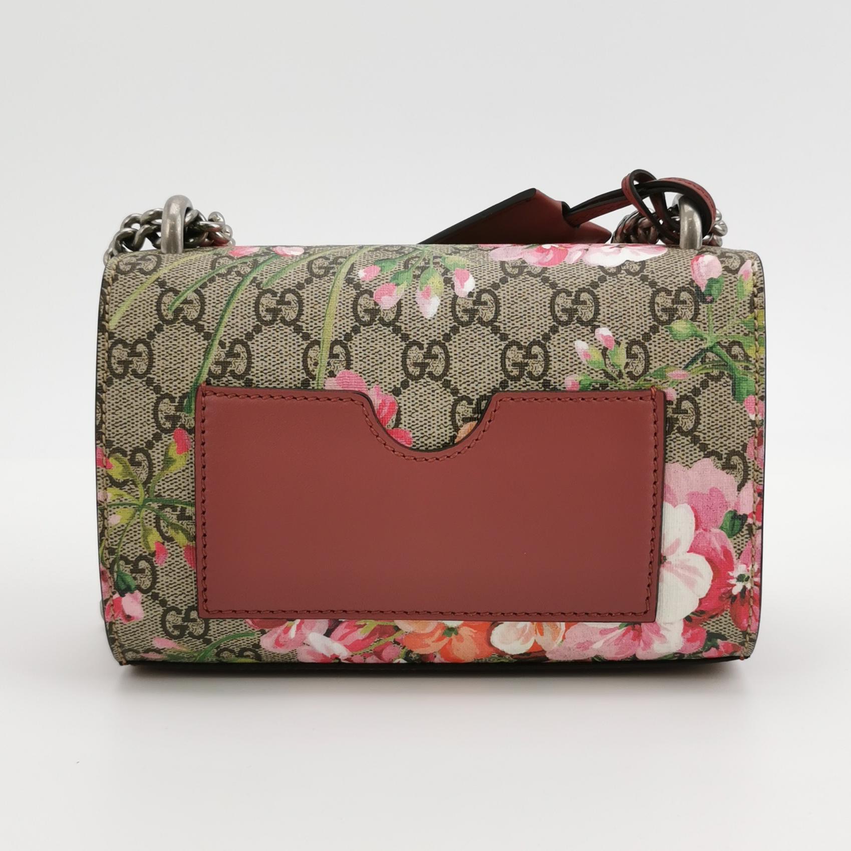 Gucci Padlock Shoulder Bag Blooms Print GG Coated Canvas Small — photo 4 of 11