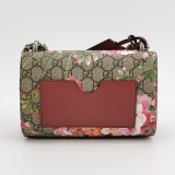 Gucci Padlock Shoulder Bag Blooms Print GG Coated Canvas Small — thumbnail 4