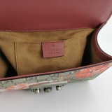 Gucci Padlock Shoulder Bag Blooms Print GG Coated Canvas Small — thumbnail 7