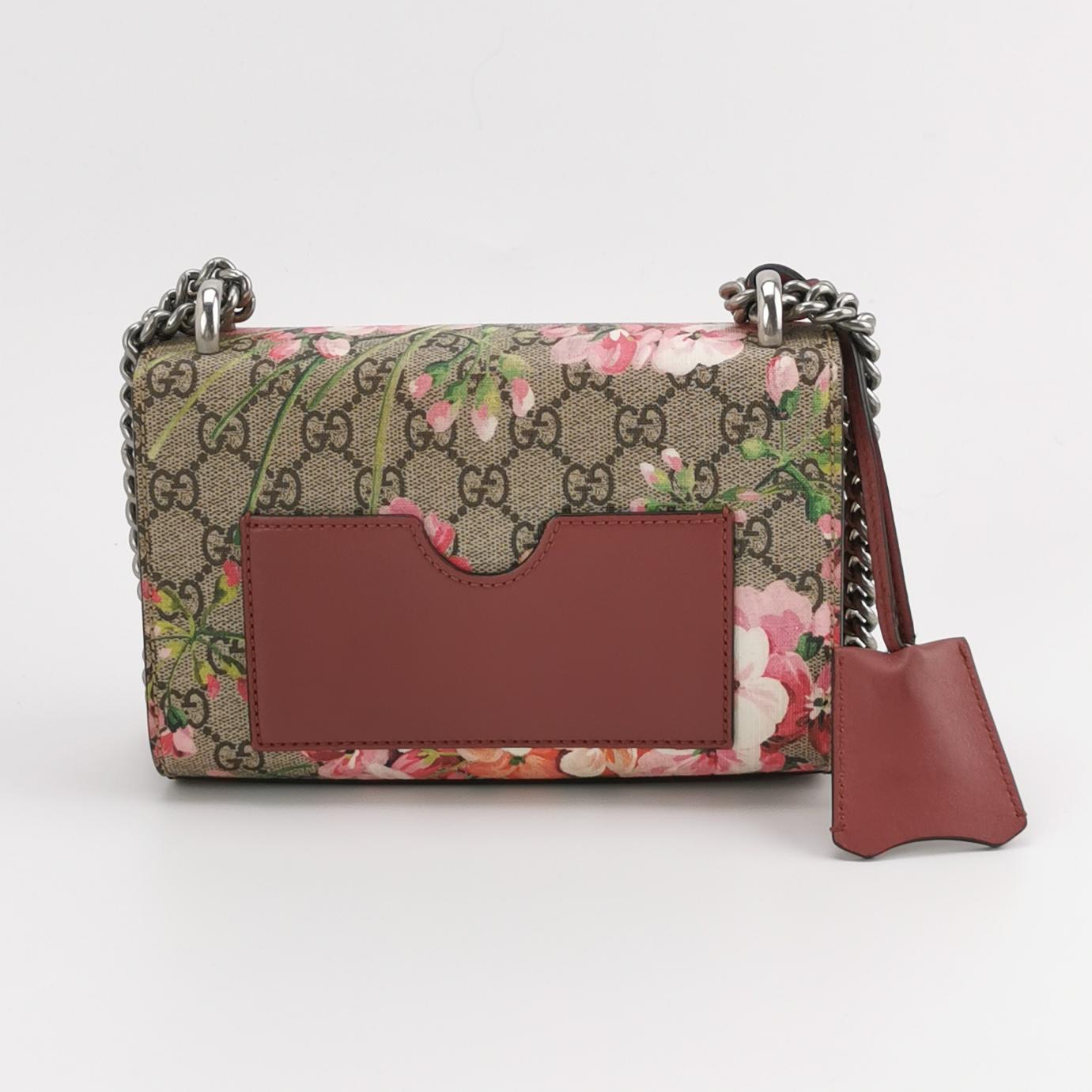 Gucci Padlock Shoulder Bag Blooms Print GG Coated Canvas Small — photo 3 of 10