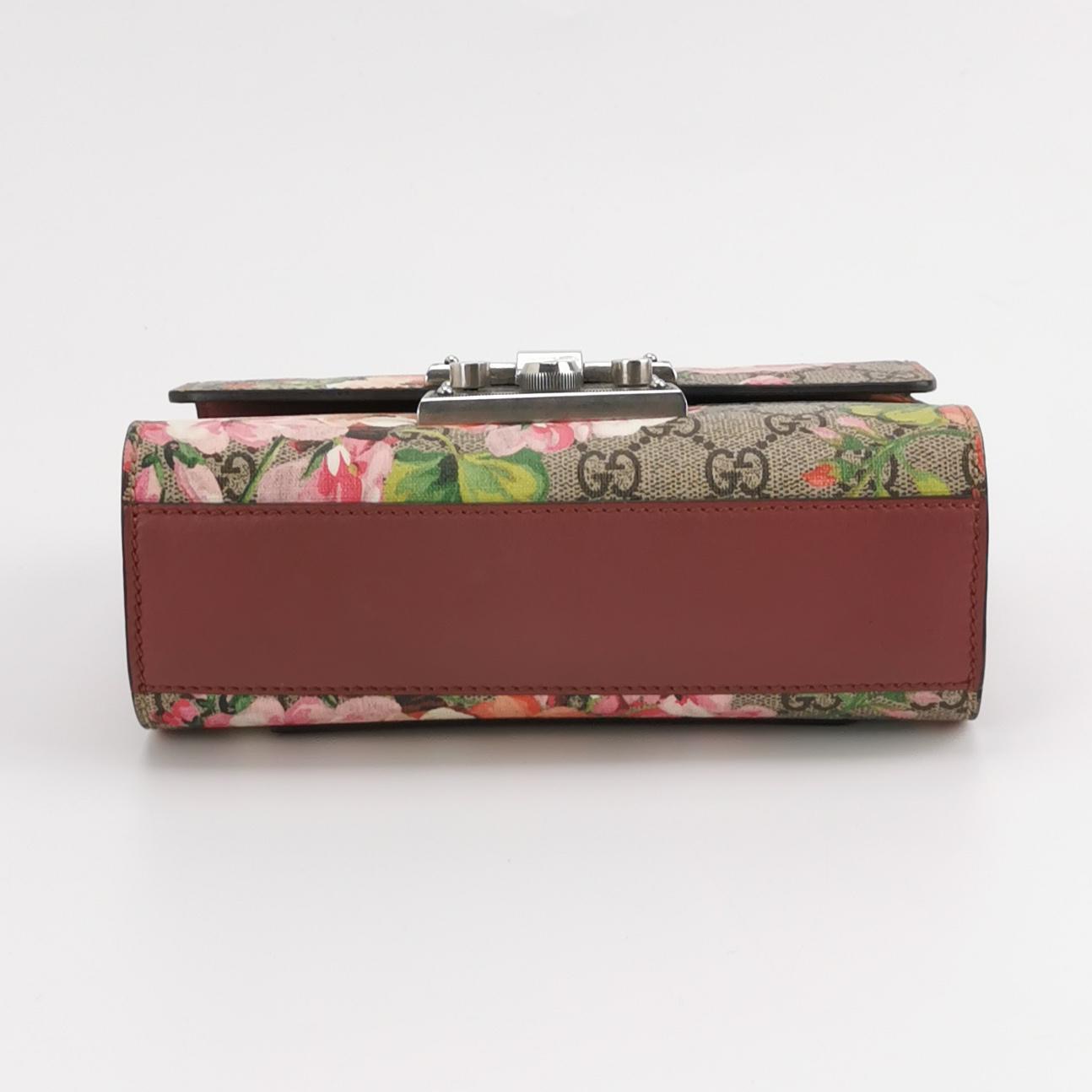 Gucci Padlock Shoulder Bag Blooms Print GG Coated Canvas Small — photo 5 of 10