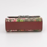 Gucci Padlock Shoulder Bag Blooms Print GG Coated Canvas Small — thumbnail 5