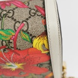 Gucci Ophidia Chain Shoulder Bag Flora GG Coated Canvas Small — thumbnail 10
