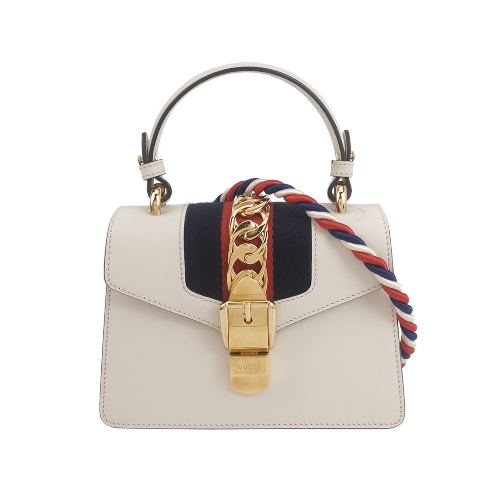 Gucci Sylvie Top Handle Bag Leather Mini — photo 1 of 20