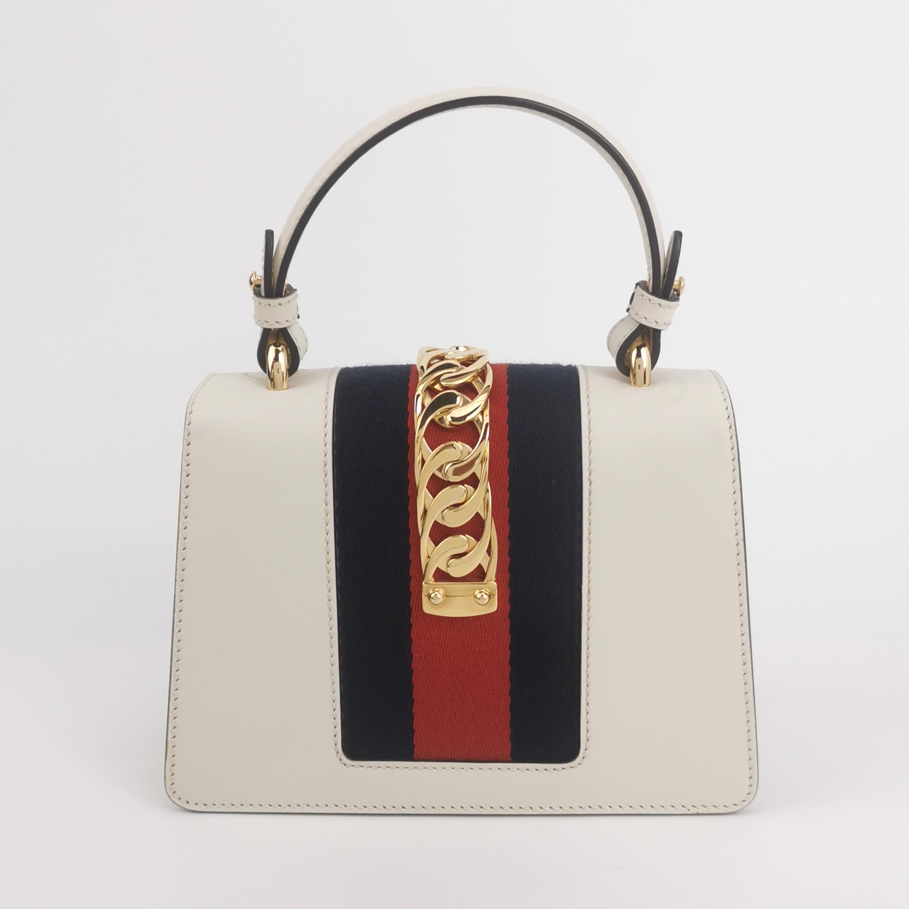Gucci Sylvie Top Handle Bag Leather Mini — photo 5 of 20