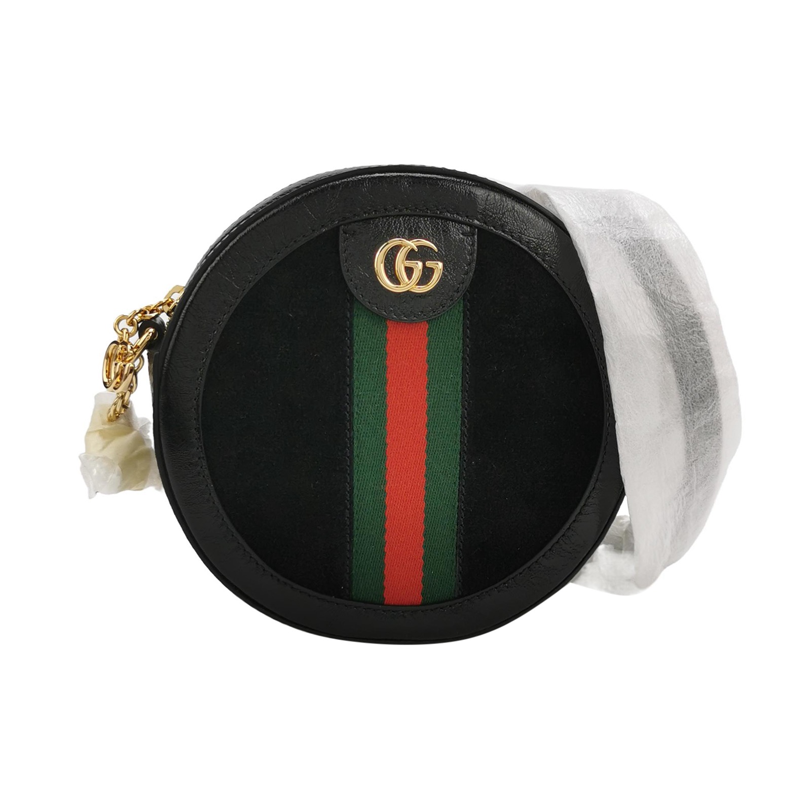 Gucci Ophidia Round Shoulder Bag Suede Mini — photo 1 of 17