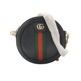 Gucci Ophidia Round Shoulder Bag Leather Mini — thumbnail 1