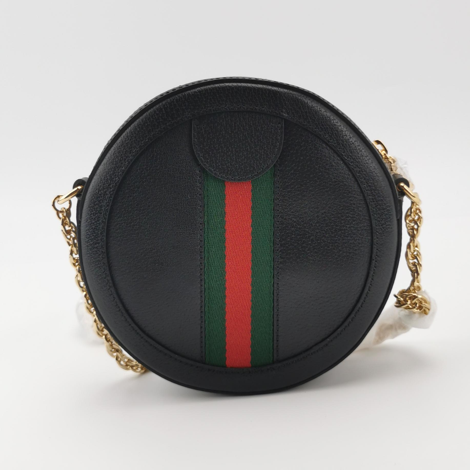 Gucci Ophidia Round Shoulder Bag Leather Mini — photo 4 of 8