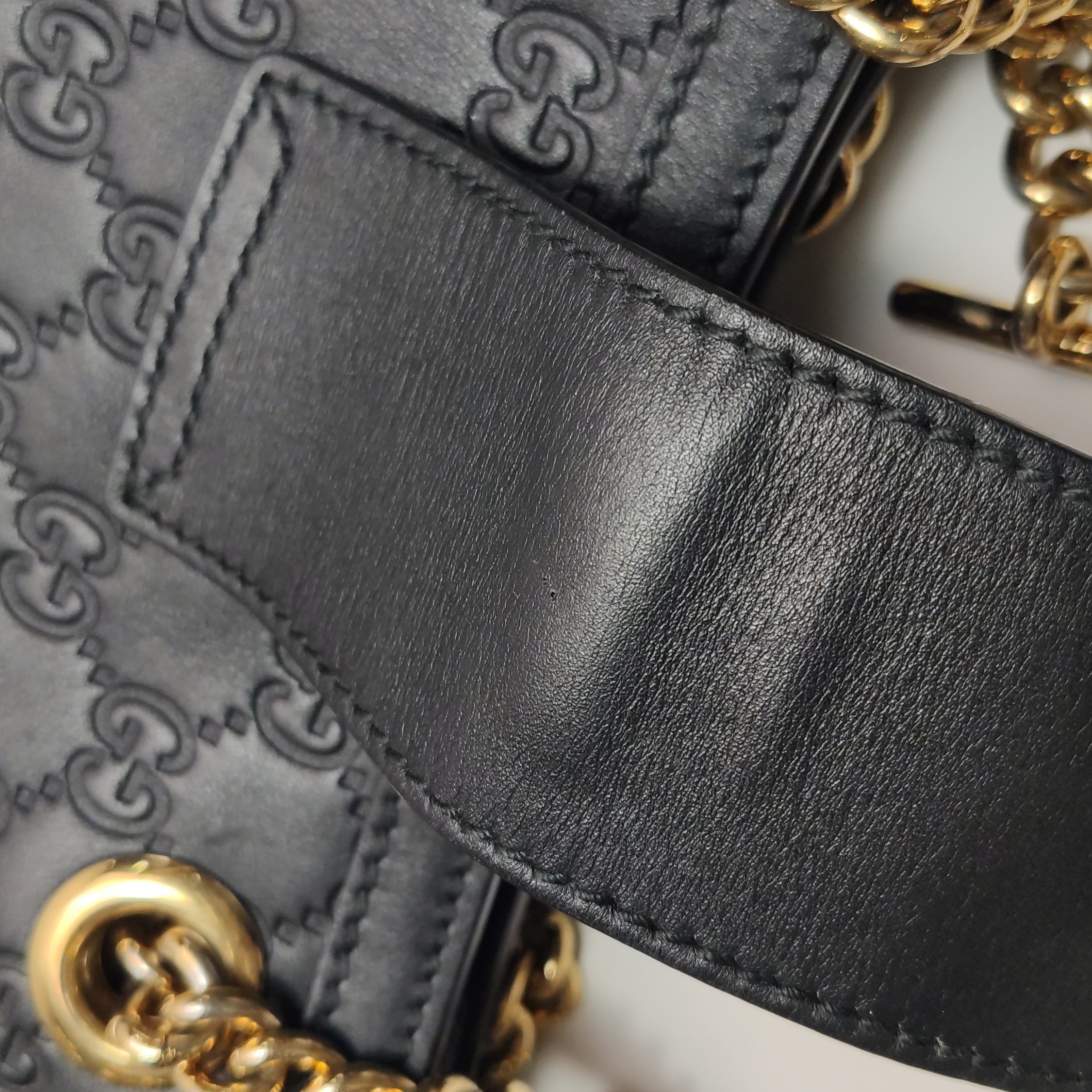 Gucci Padlock Chain Tote Guccissima Leather Small — photo 14 of 16