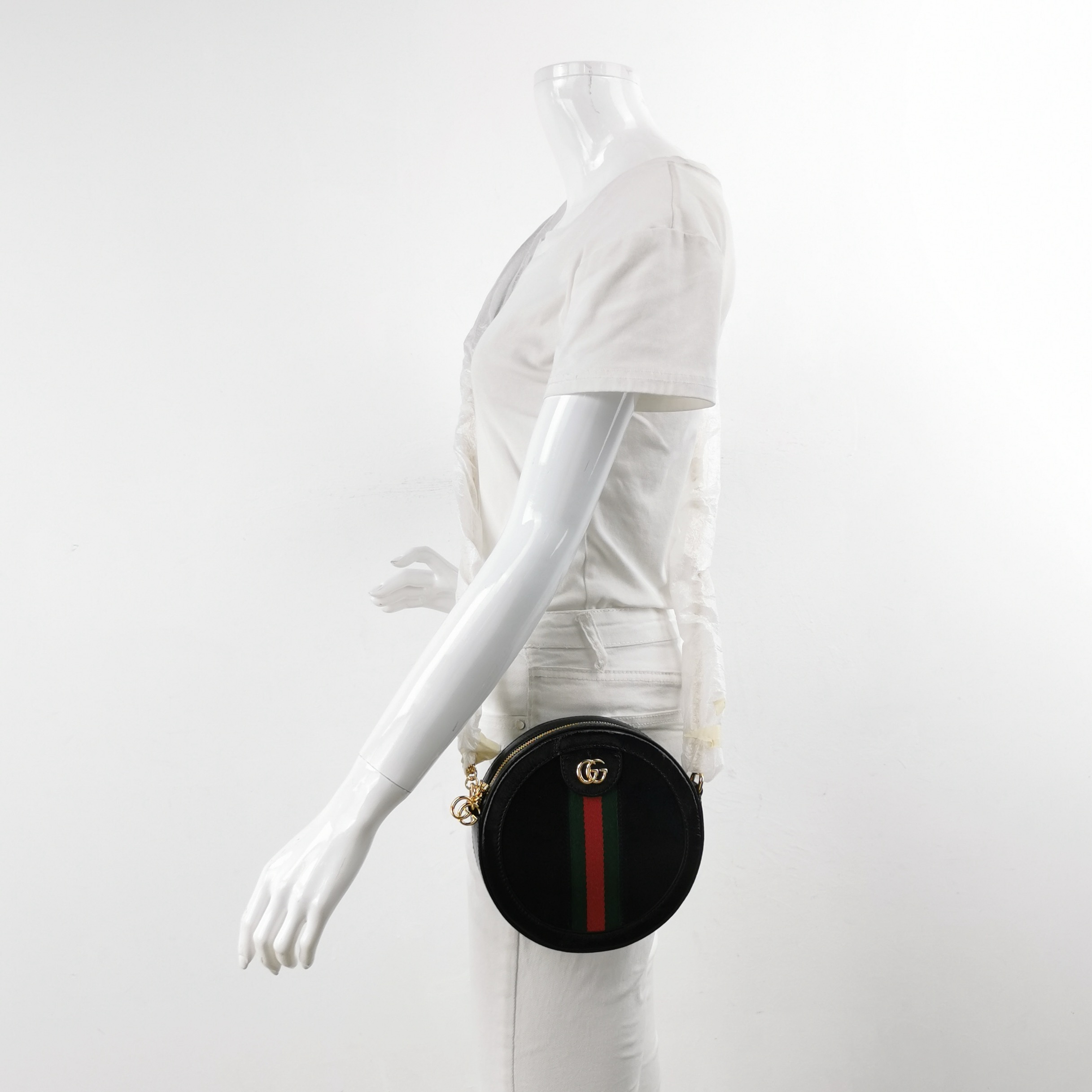 Gucci Ophidia Round Shoulder Bag Suede Mini — alternate view