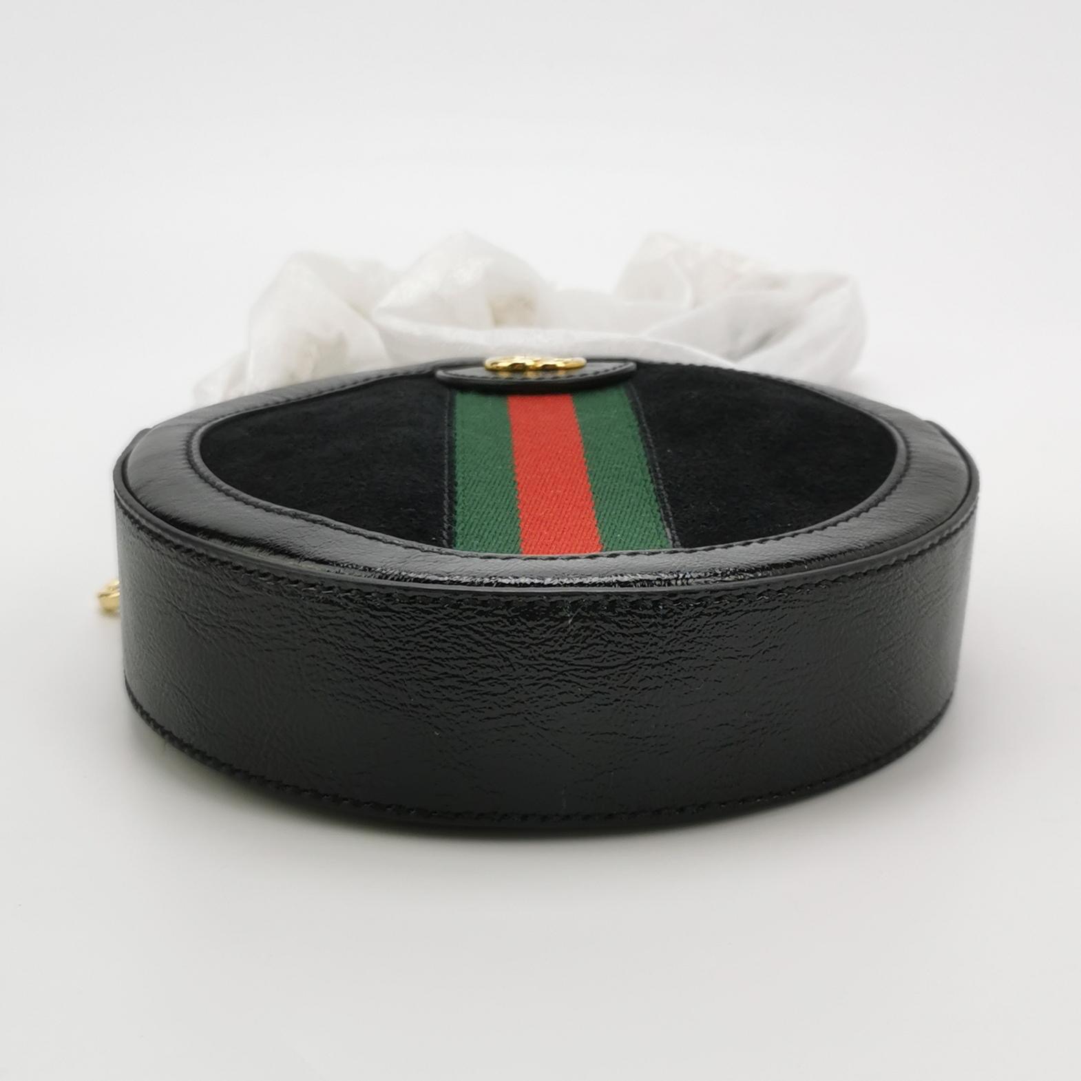 Gucci Ophidia Round Shoulder Bag Suede Mini — photo 6 of 17