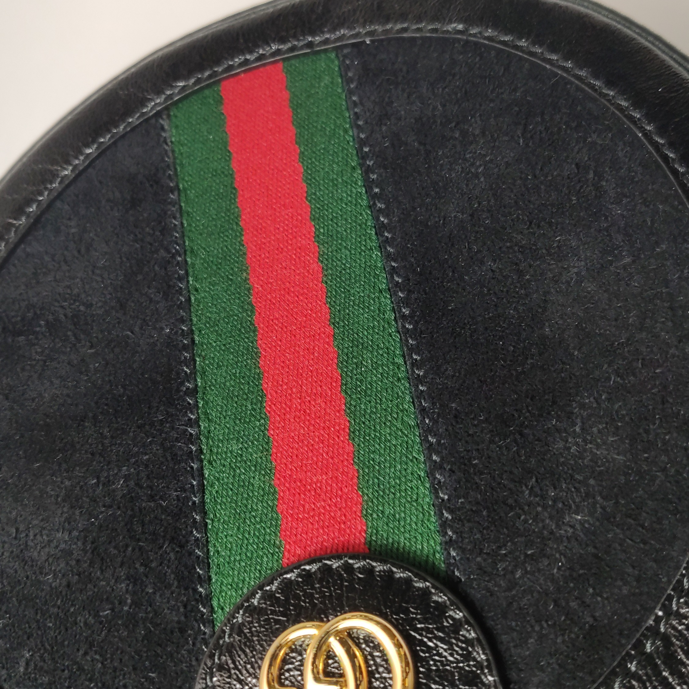 Gucci Ophidia Round Shoulder Bag Suede Mini — photo 9 of 17