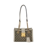 Gucci Padlock Chain Tote GG Coated Canvas with Leather Small — thumbnail 1
