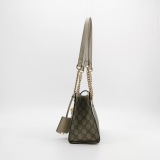 Gucci Padlock Chain Tote GG Coated Canvas with Leather Small — thumbnail 5