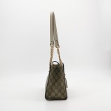 Gucci Padlock Chain Tote GG Coated Canvas with Leather Small — thumbnail 4