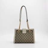 Gucci Padlock Chain Tote GG Coated Canvas with Leather Small — thumbnail 3