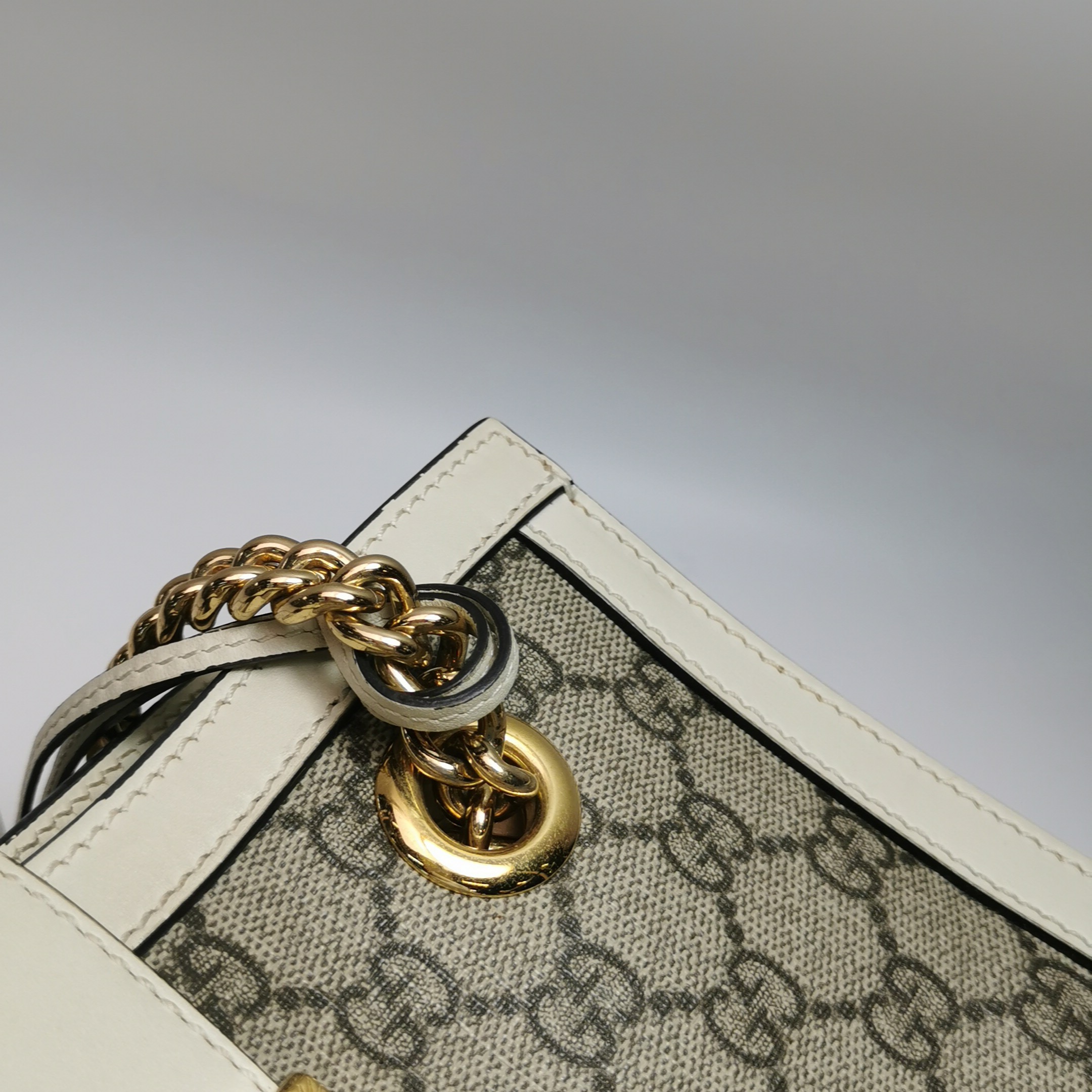 Gucci Padlock Chain Tote GG Coated Canvas with Leather Small — photo 13 of 14