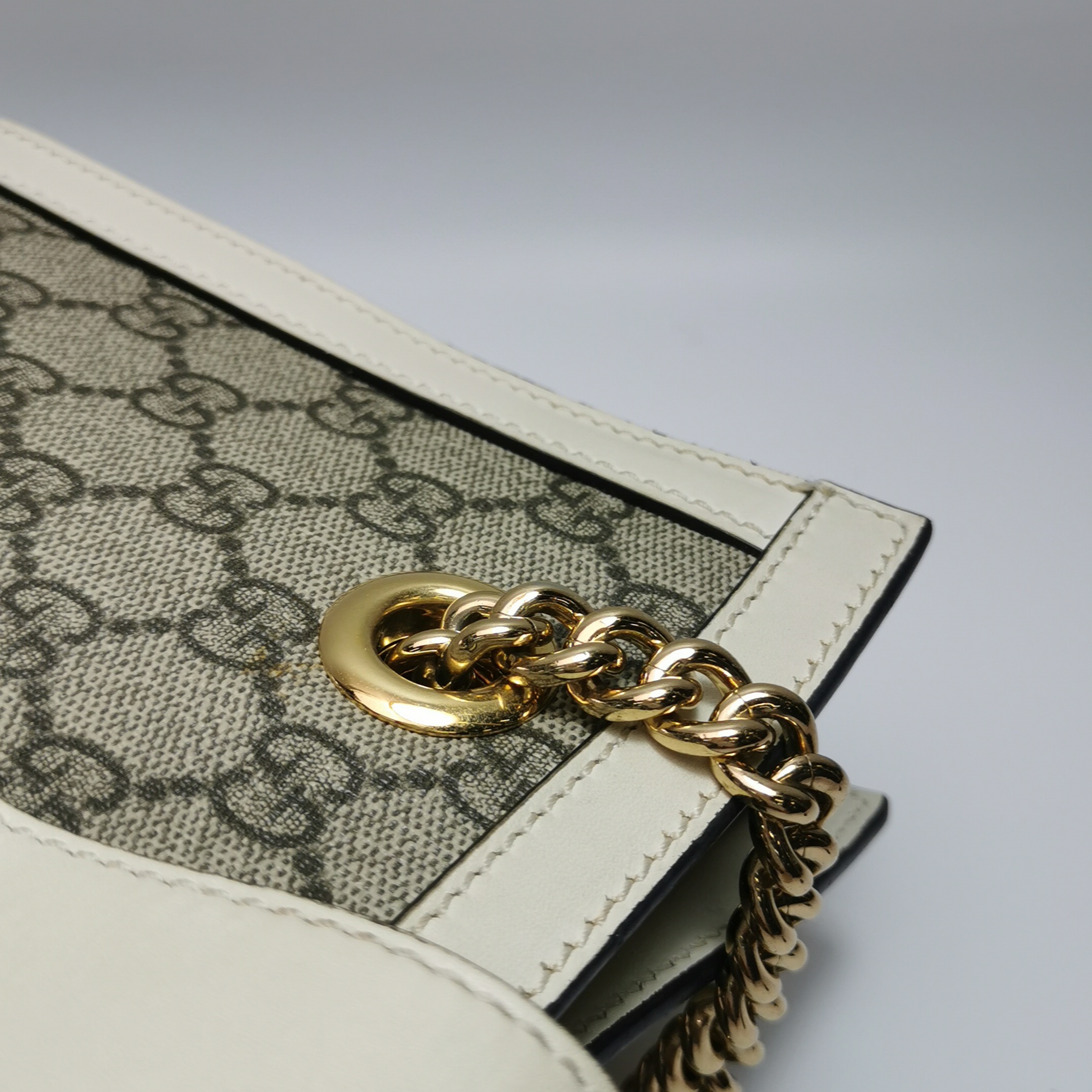 Gucci Padlock Chain Tote GG Coated Canvas with Leather Small — photo 12 of 14