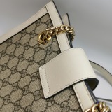 Gucci Padlock Chain Tote GG Coated Canvas with Leather Small — thumbnail 9