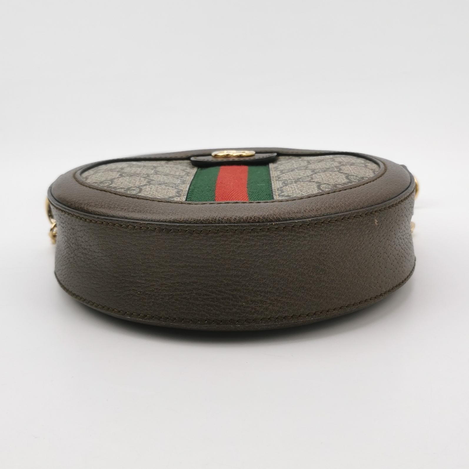 Gucci Ophidia Round Shoulder Bag GG Coated Canvas Mini — photo 6 of 18