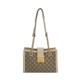 Gucci Padlock Chain Tote GG Coated Canvas with Leather Small — thumbnail 1