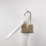 Gucci Padlock Chain Tote GG Coated Canvas with Leather Small — thumbnail 2