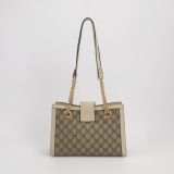 Gucci Padlock Chain Tote GG Coated Canvas with Leather Small — thumbnail 3