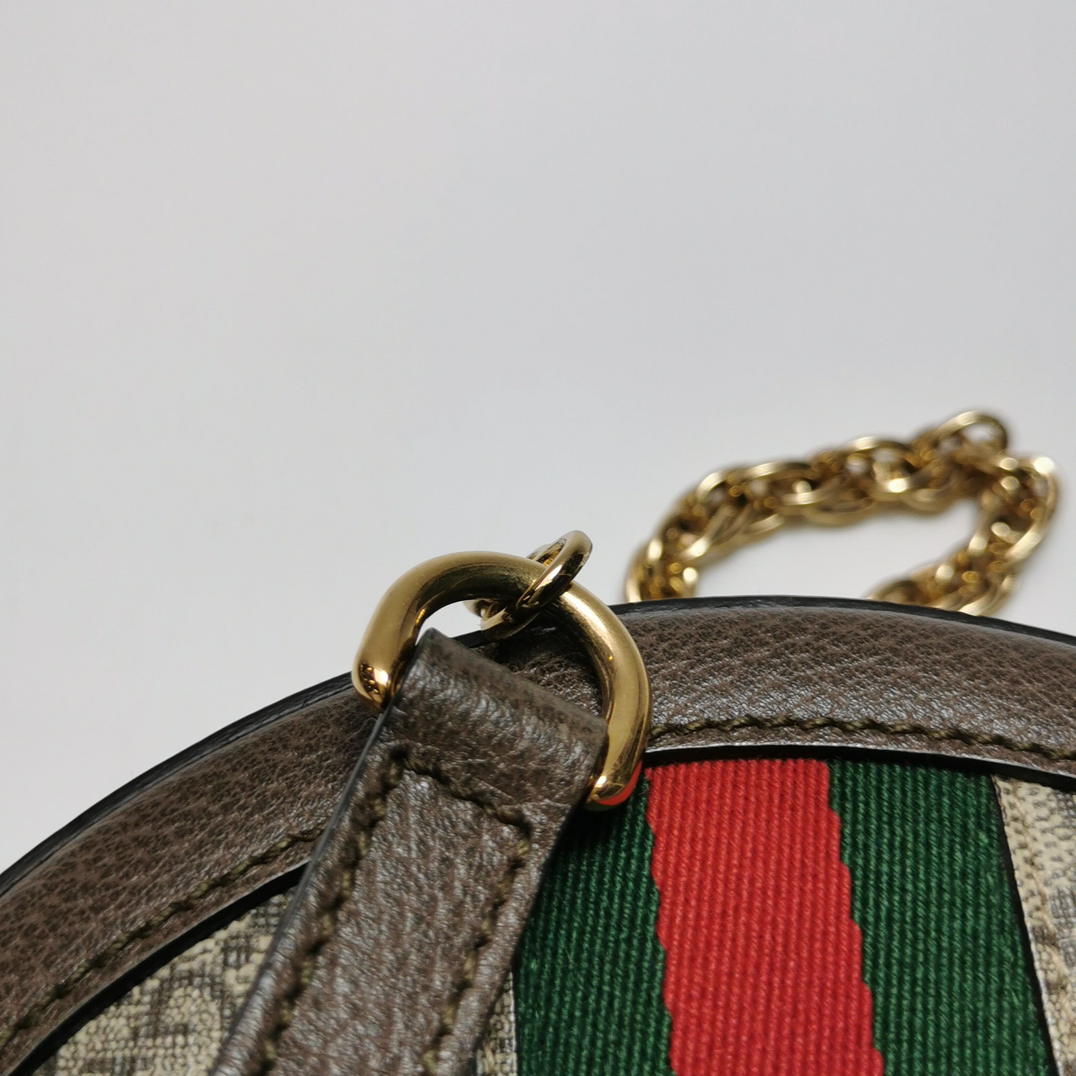 Gucci Ophidia Round Shoulder Bag GG Coated Canvas Mini — photo 18 of 18