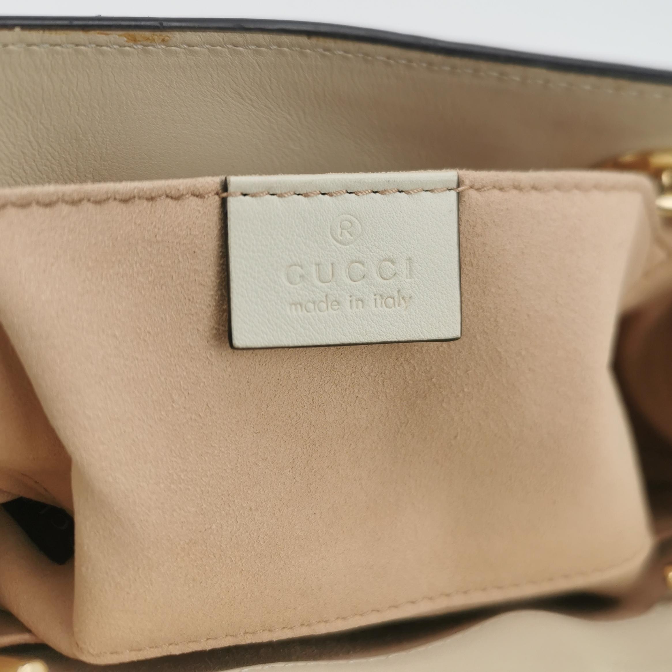 Gucci Padlock Chain Tote GG Coated Canvas with Leather Small — photo 8 of 15