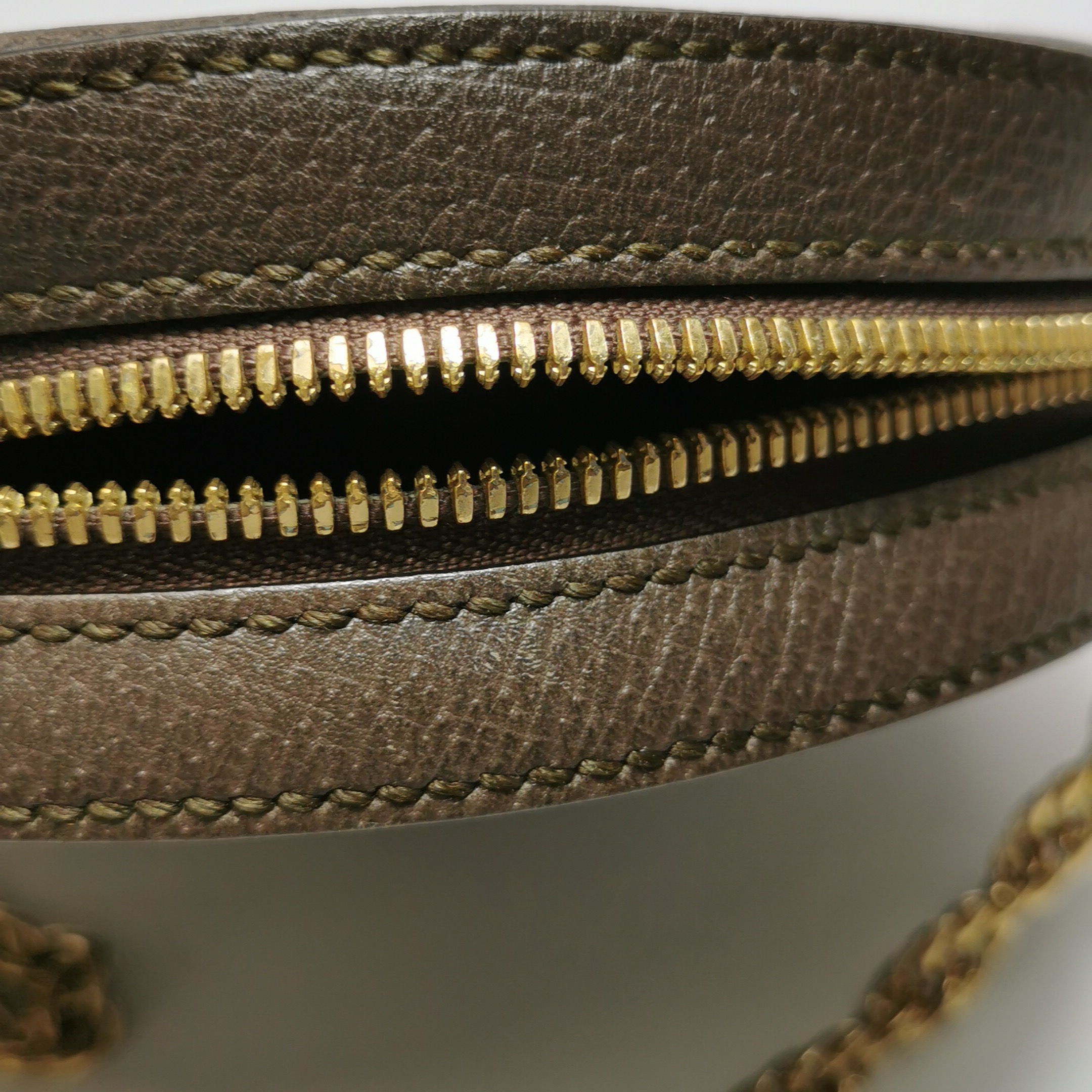 Gucci Ophidia Round Shoulder Bag GG Coated Canvas Mini — photo 13 of 18