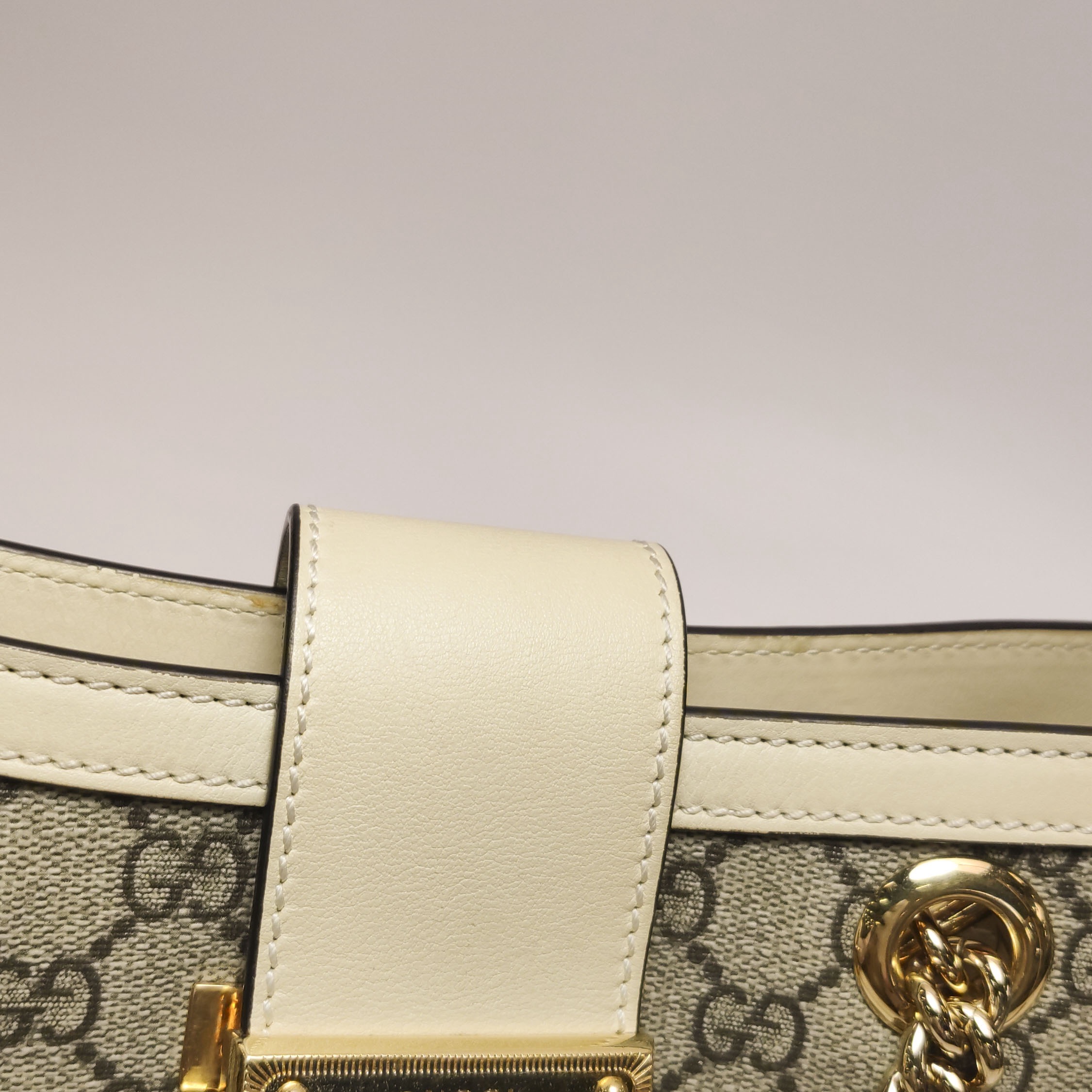 Gucci Padlock Chain Tote GG Coated Canvas with Leather Small — photo 14 of 15