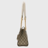 Gucci Padlock Chain Tote GG Coated Canvas with Leather Small — thumbnail 5