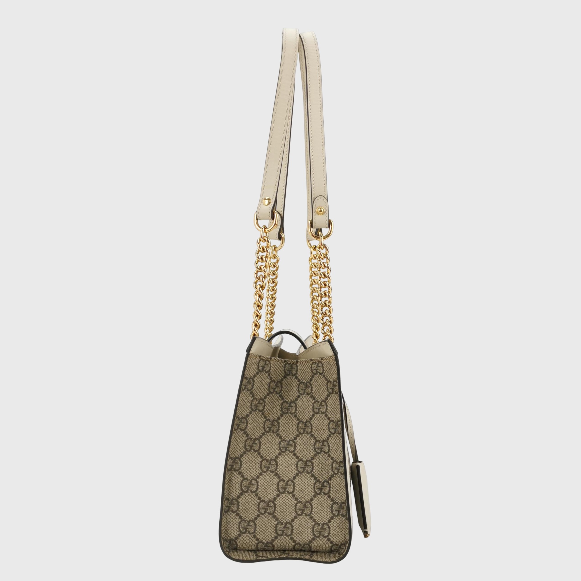 Gucci Padlock Chain Tote GG Coated Canvas with Leather Small — photo 4 of 15
