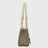 Gucci Padlock Chain Tote GG Coated Canvas with Leather Small — thumbnail 4
