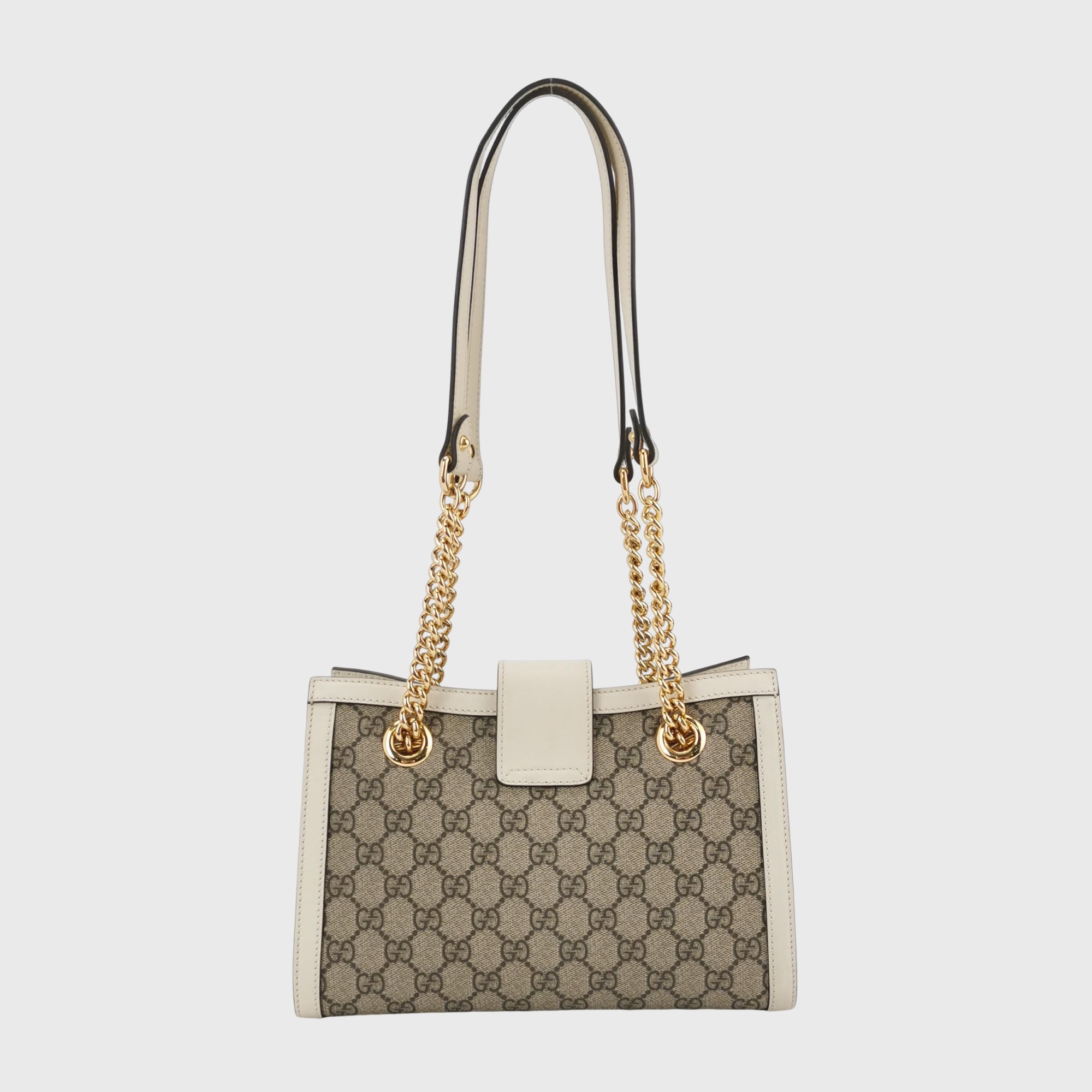 Gucci Padlock Chain Tote GG Coated Canvas with Leather Small — photo 3 of 15