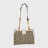 Gucci Padlock Chain Tote GG Coated Canvas with Leather Small — thumbnail 3