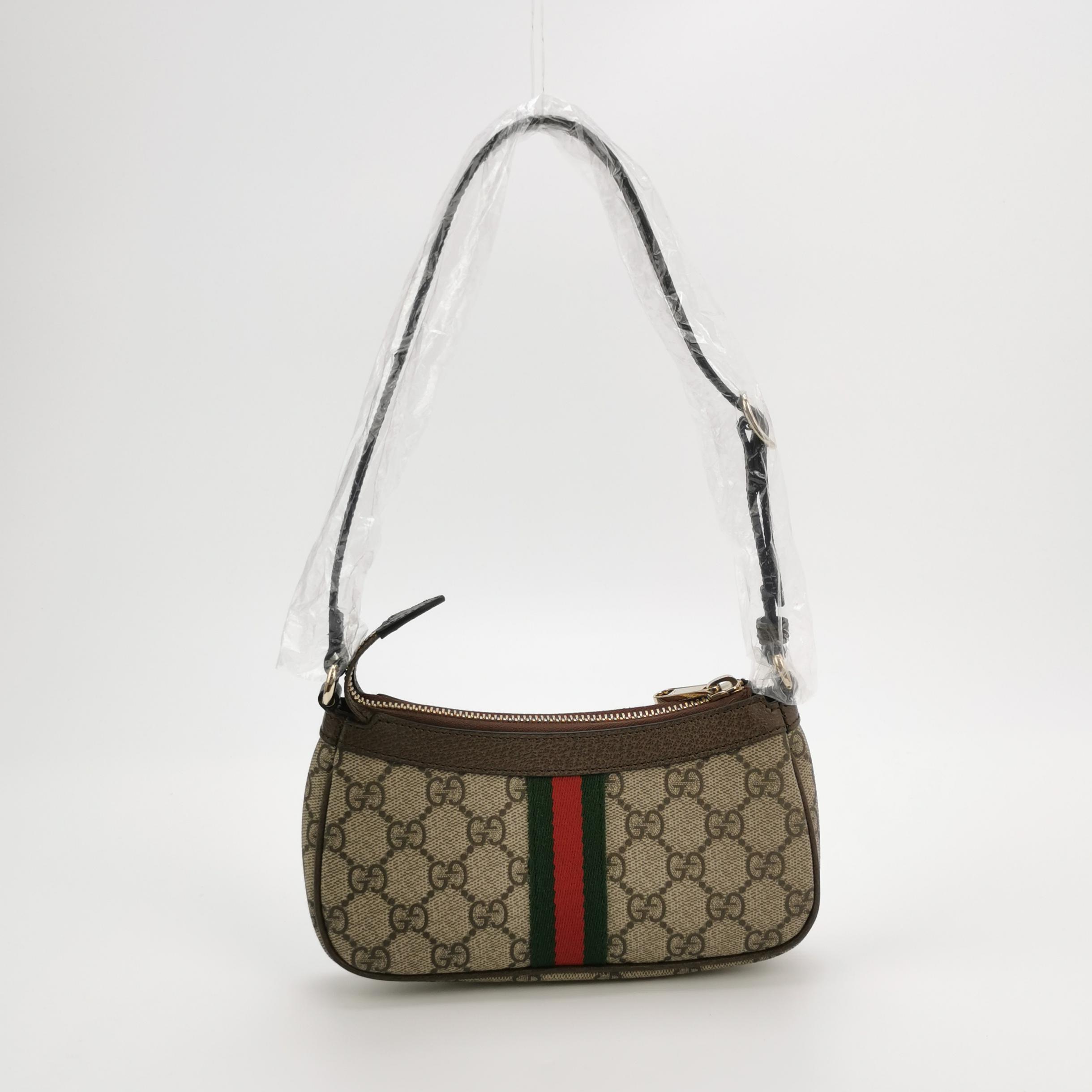 Gucci Ophidia GG Supreme Mini Shoulder Bag Canvas Web Pochette — photo 5 of 14