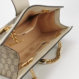 Gucci Padlock Chain Tote GG Coated Canvas with Leather Small — thumbnail 7