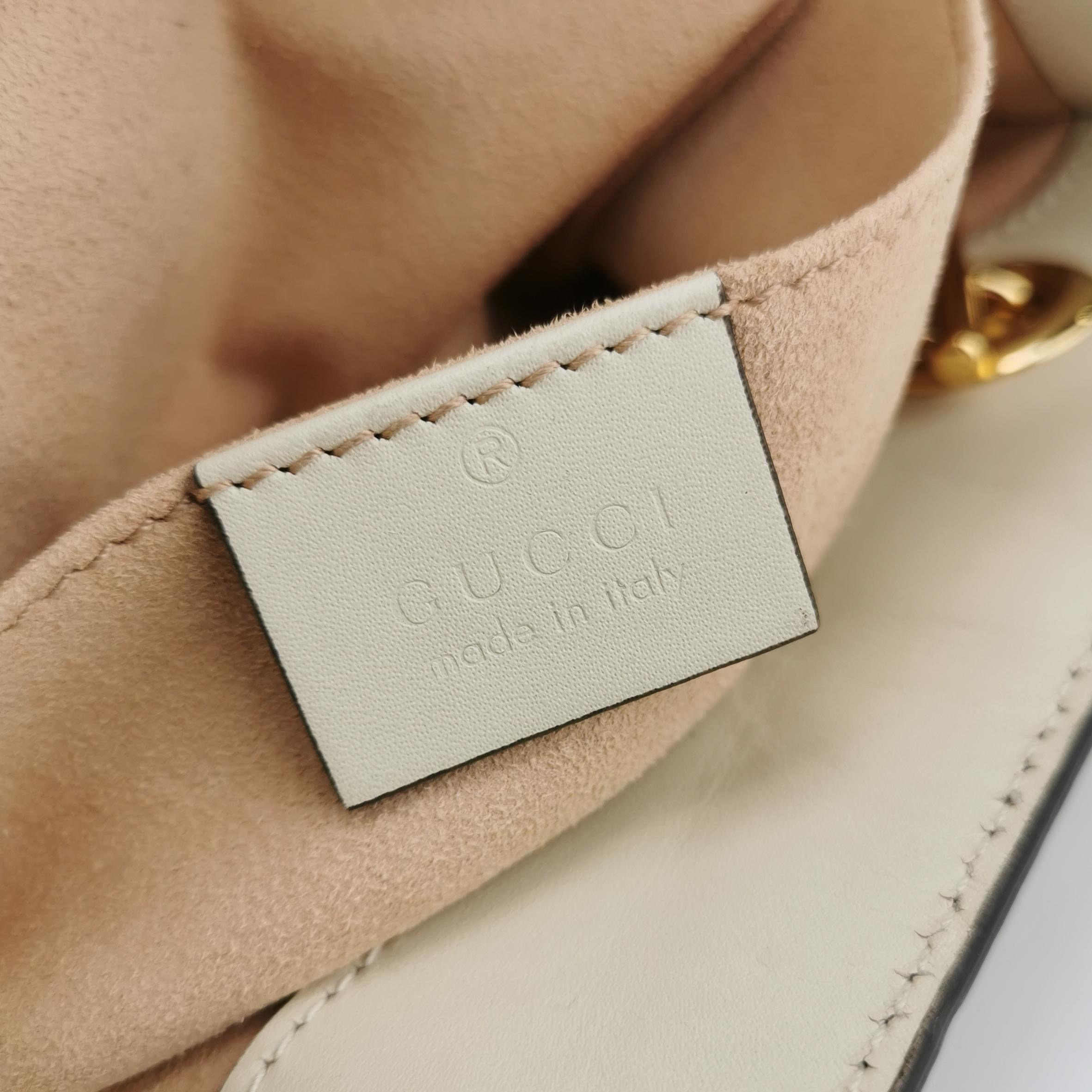 Gucci Padlock Chain Tote GG Coated Canvas with Leather Small — photo 8 of 15