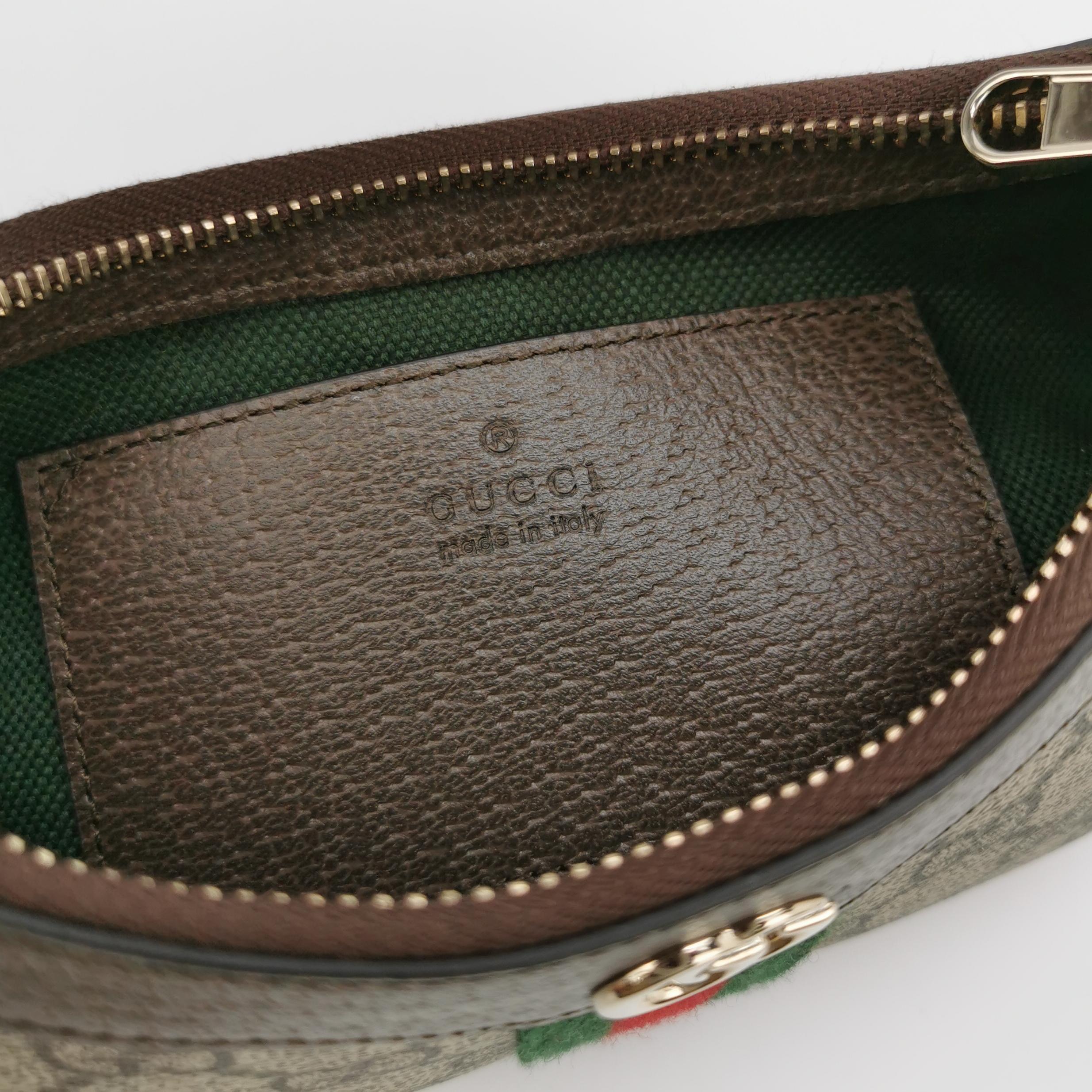 Gucci Ophidia GG Supreme Mini Shoulder Bag Canvas Web Pochette — photo 8 of 14