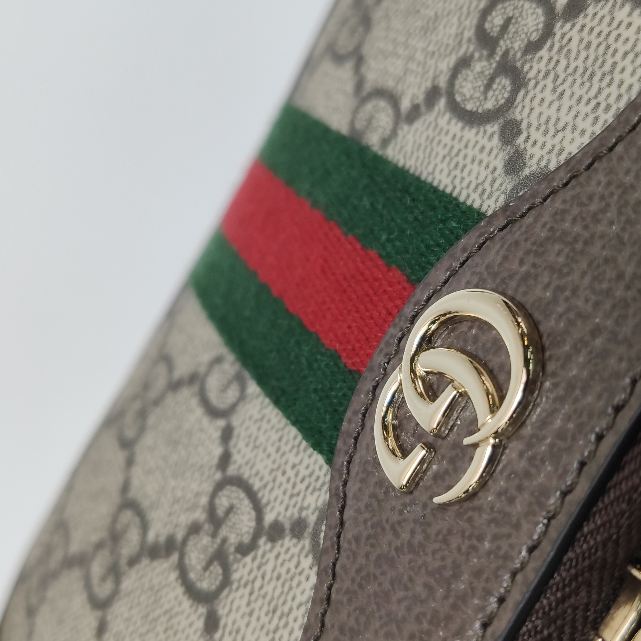 Gucci Ophidia GG Supreme Mini Shoulder Bag Canvas Web Pochette — photo 9 of 14