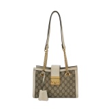 Gucci Padlock Chain Tote GG Coated Canvas with Leather Small — thumbnail 1