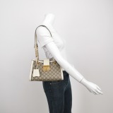 Gucci Padlock Chain Tote GG Coated Canvas with Leather Small — thumbnail 2