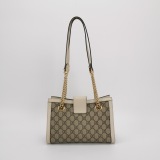 Gucci Padlock Chain Tote GG Coated Canvas with Leather Small — thumbnail 3