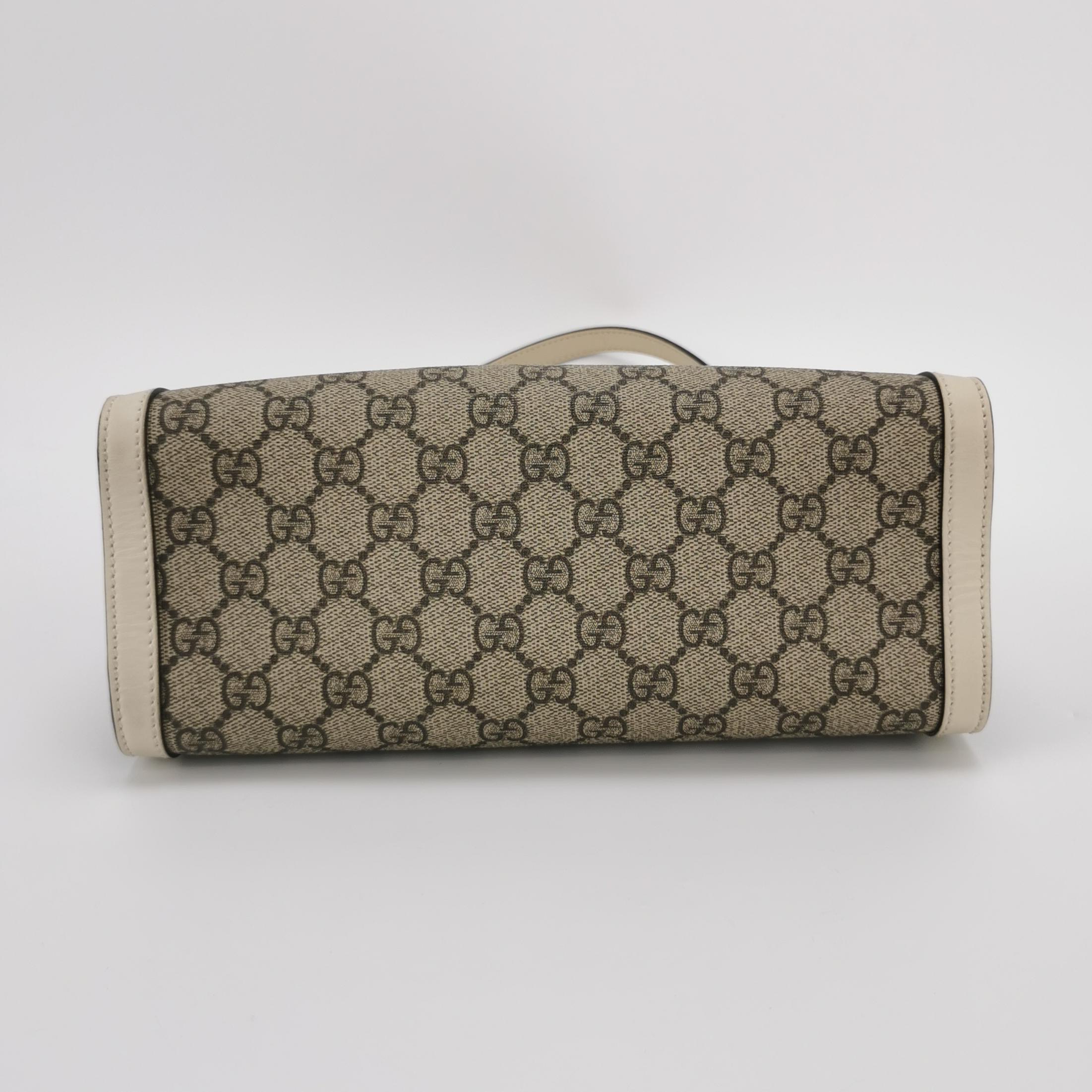 Gucci Padlock Chain Tote GG Coated Canvas with Leather Small — photo 5 of 13