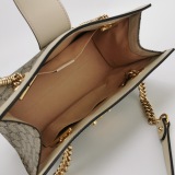 Gucci Padlock Chain Tote GG Coated Canvas with Leather Small — thumbnail 6