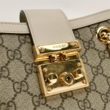 Gucci Padlock Chain Tote GG Coated Canvas with Leather Small — thumbnail 9